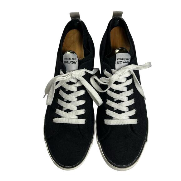 Kenneth Cole The Run Canvas Sneaker Shoe Black Inner Sock Mens Size 11 main image 6